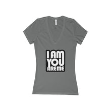 I am you are me - Women's Jersey Short Sleeve Deep V-Neck Tee