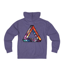 Space Triangle - Unisex French Terry Zip Hoodie impossible triangle