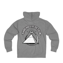 TED Black and White - Unisex French Terry Zip Hoodie