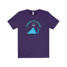 Thread Eye Design Blue - Unisex Jersey Short Sleeve Tee