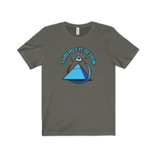 Thread Eye Design Blue - Unisex Jersey Short Sleeve Tee