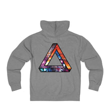 Space Triangle - Unisex French Terry Zip Hoodie impossible triangle