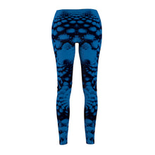Fractalicious Blue - Women's Cut & Sew Casual Leggings