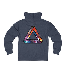 Space Triangle - Unisex French Terry Zip Hoodie impossible triangle