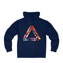 Space Triangle - Unisex French Terry Zip Hoodie impossible triangle