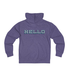 Hello - Unisex French Terry Zip Hoodie hello