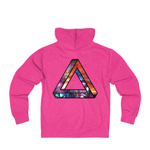 Space Triangle - Unisex French Terry Zip Hoodie impossible triangle