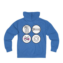 Eat Sleep Rave Repeat - Unisex French Terry Zip Hoodie EatSleep