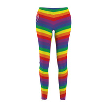 Women's Cut & Sew Casual Leggings rainbow