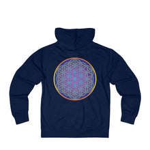Flower of Life - Unisex French Terry Zip Hoodie Flower of Life