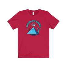 Thread Eye Design Blue - Unisex Jersey Short Sleeve Tee