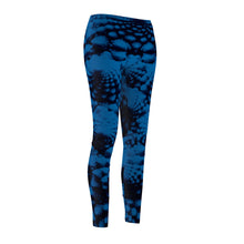 Fractalicious Blue - Women's Cut & Sew Casual Leggings