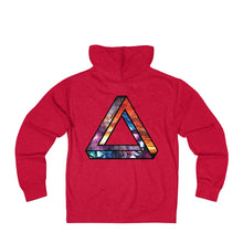 Space Triangle - Unisex French Terry Zip Hoodie impossible triangle