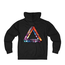Space Triangle - Unisex French Terry Zip Hoodie impossible triangle