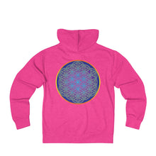 Flower of Life - Unisex French Terry Zip Hoodie Flower of Life